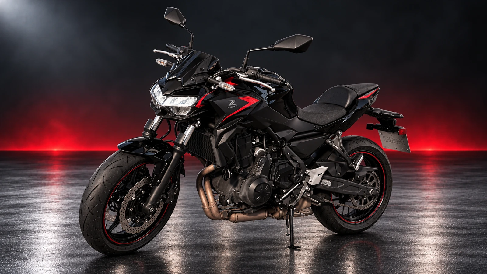 Kawasaki Z650 der Fahrschule Cruiser & Biker